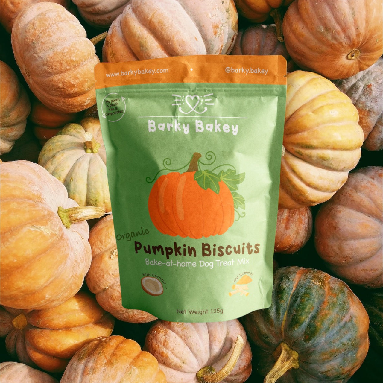 Pumpkin Dog Biscuit Mix