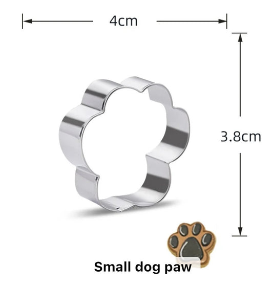 Paw Print Cookie Cutter - small